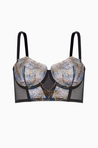 Weweus Glittery Tulle Embroidered Li Bustier Bra - Cup-Free - Fashion - 2586 ...