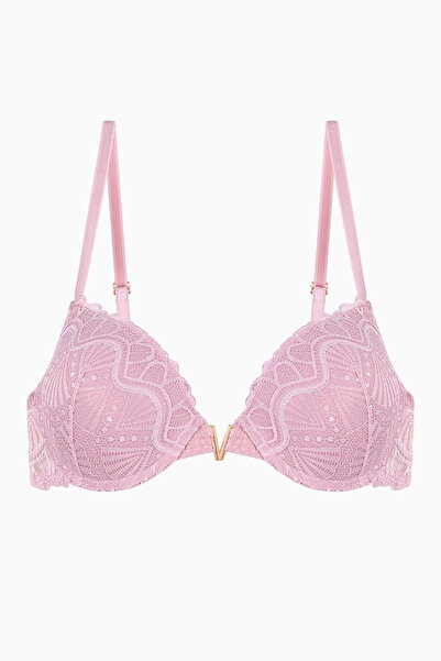 Weweus Anna Gold Detailed Lace Bra - Push up - 2568 - Powder