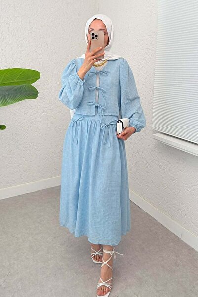 Nils Kids Butik Φιόγκος Λεπτομερές Διπλό Σετ