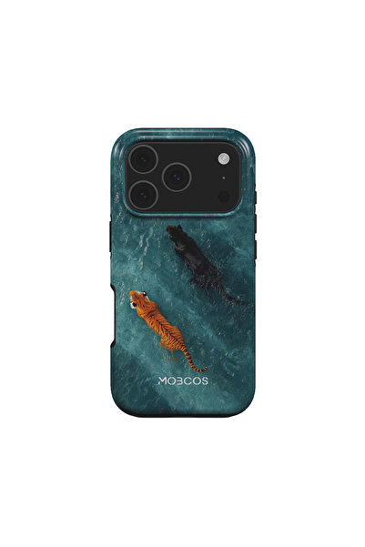 Mobcos iPhone 17 Pro Max Hybrid 2-Layer Hard Shell+Silicone Protective Case-S...