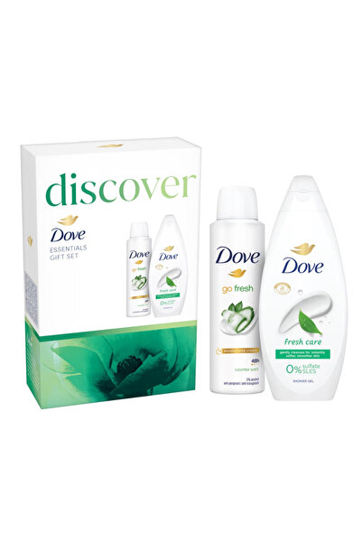 NIVEA Dove gift set: fresh care shower gel, 250ml + dove deodorant cucumber, ...