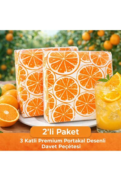 CKM silikon Suna K Signature Collection – Premium Portakal Desenli Peçete
