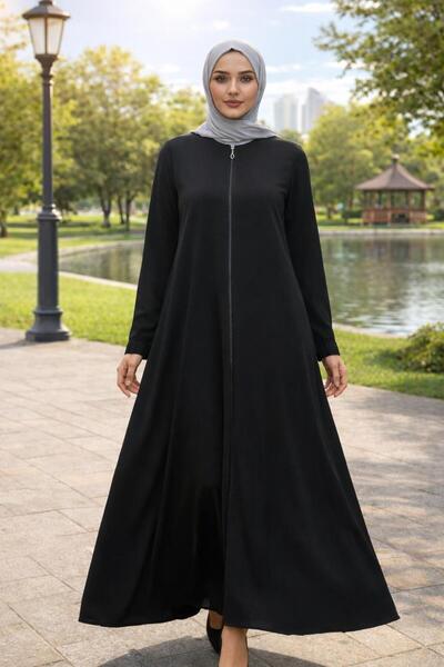 new ats Hijab Zippered Mevlana Ferace Abaya