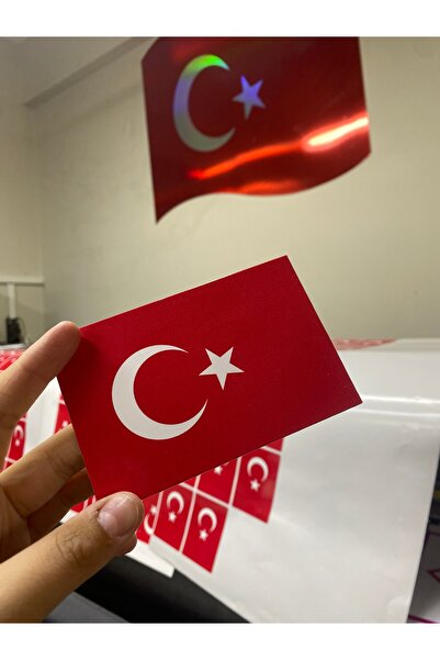 CorePixel 12x8 cm Forex Türk Bayrağı Baskı – 3 mm Dekota Duvar Masa Bayrak Tablo