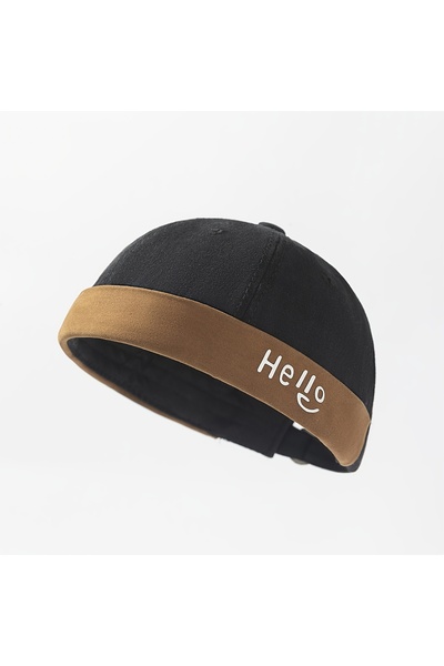 Rupen Kraft Adjustable Vintage Cap Washable Skullcap Hat Distressed Cap Distr...