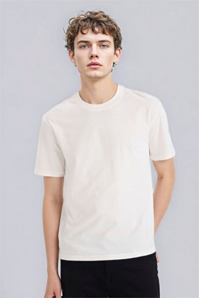 DeFacto Muške T-shirt V7699AZ/WT32 OFF WHITE