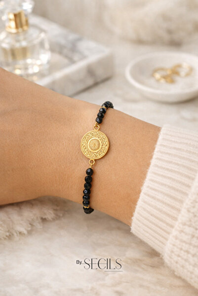 VENİV Beaded Bijuteri Luxury Steel Bracelet