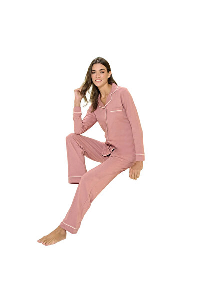 Over Sleep by Poleren طقم بيجامة نسائي بأكمام طويلة من Over Sleep 3305 (M-L-X...