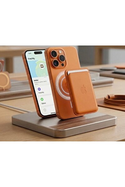 EYB Eyibil Magsafe Özellikli Standlı Logolu Cüzdan-Manyetik Telefon Kartlık -...