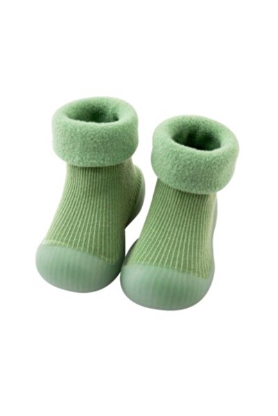 Petityu Cizme de iarnă antiderapante pentru casă - Cizme tip șosetă 26-27 Verde