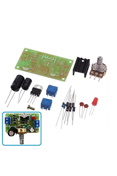 Devre Dünyası DC 0-12V 1A LM317 ile Ayarlanabilir Güç Kaynağı Kendin Yap Hobi...