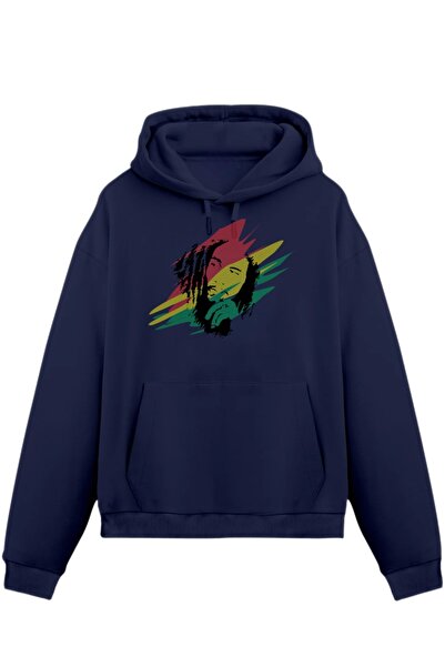 Rabona Fashion سترة رياضية/هودي بتصميم على طراز الريغي (اختياري) - راستا فايبس