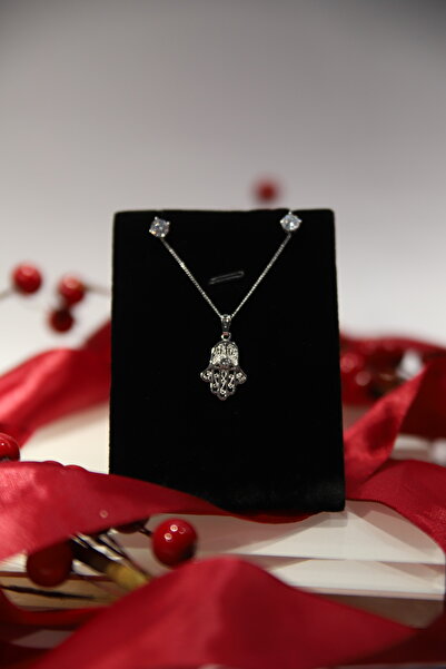 CHARM Hamsa Protect Set – Necklace and earrings with protective symbol
