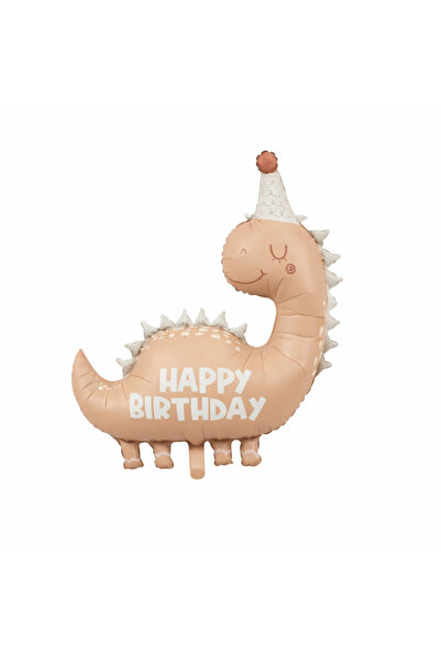Parti dolabı Retro Dinosaur Foil Balloon, Happy Birthday Cute Dino Birthday P...