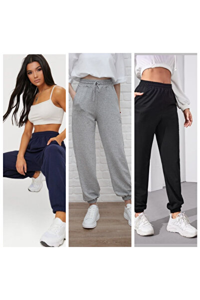 GOLSREY بنطلون رياضي نسائي مريح مكون من 3 قطع (نسيج معاد تدويره)