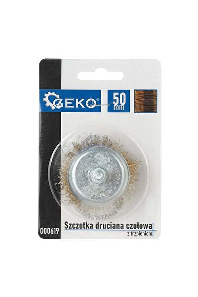GEKO Συρματόβουρτσα Μετωπική Ορείχαλκου-Μπρούτζινη Για Δράπανο 50mm Στέλεχος ...