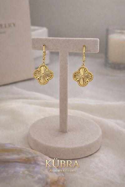 Kübra Accessories YONCA FİGÜRLÜ XUPİNG SALLANTILI KÜPE ANTİALERJİK KARARMA YA...