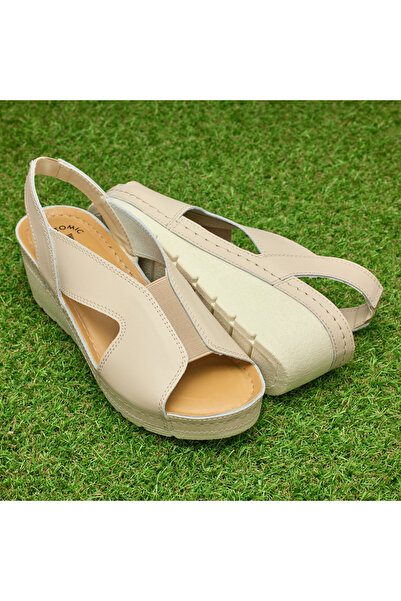 Tellus Women's Leather Summer Sandals, Anatomical Insole, Open Toe, 27-04