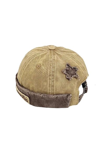 Rupen Kraft Adjustable Vintage Cap Washable Skullcap Hat Distressed Cap Distr...