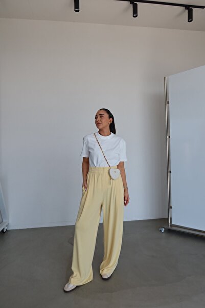 Özge Özgenç High Waist Elastic Waist Sweatpants