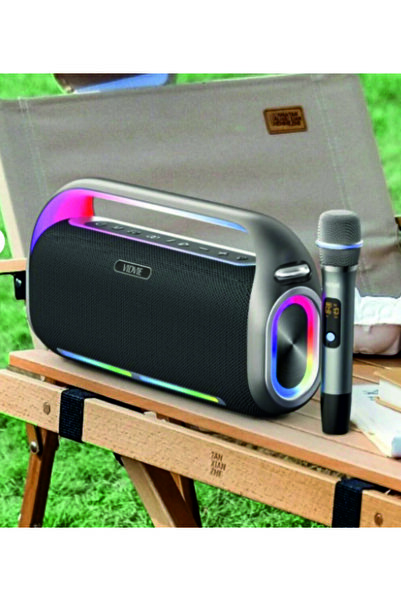 siverek reklam VIDVIE XL-SP920 200W Bluetooth Hoparlör 2 Mikrofonlu RGB Şarjlı