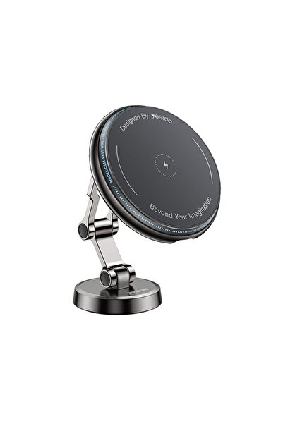 Yesido Suport auto cu încărcare wireless, MagSafe, 15W, aliaj de zinc, bord, ...