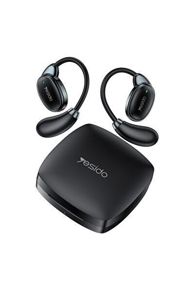 Yesido Wireless Earbuds, Bluetooth 5.4, Open-ear, 24h Battery Life, IPX5, Black