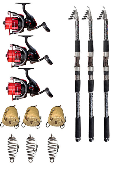 summitsport 3'lü Sazan Seti Torino 270 Cm 100-250 Gr Atarlı Jako 5000