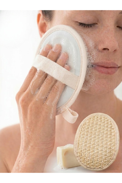 BEYLİNİ Sisal Facial Glove Fiber Exfoliating Skin Cleansing Bath Shower Scrub...