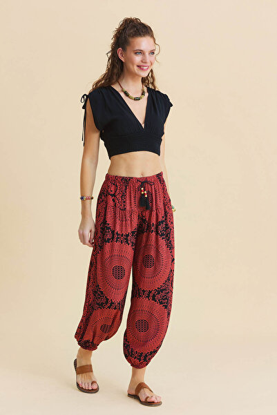 Los banditos Віскозові штани з еластичним поясом та зав'язкою