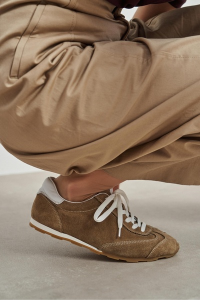 NİŞANTAŞI SHOES Pantofi sport pentru femei Deyz Rome Bej Genuine piele întoar...