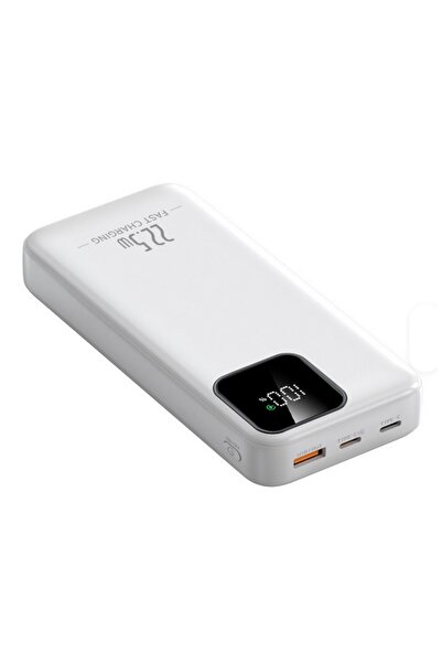 Tastech 20000Mah Powerbank 22.5W Hızlı Şarj Özellikli Type C VE Lightning Kab...
