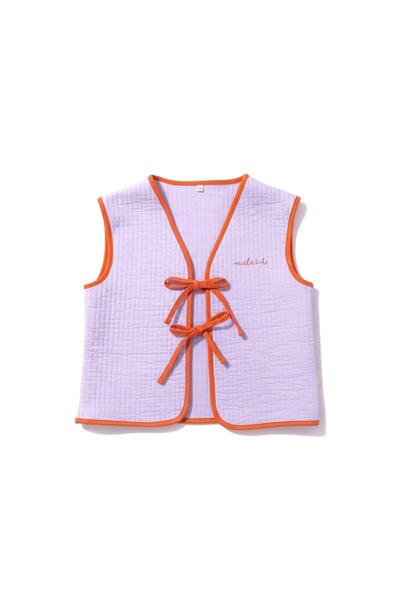 Miela Kids Dreams Quilted Vest Floral Lilac