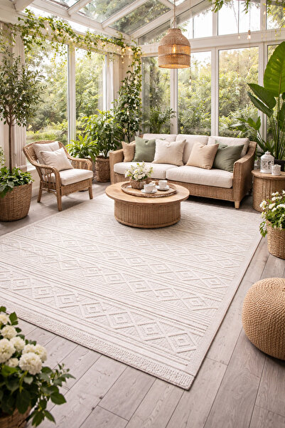 Store MADALYON YUMUŞAK DOKULU TOZ TUTMAZ KIŞ BAHÇESİ VE OTURMA ODASI HALISI