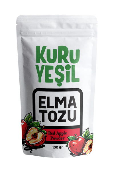 Kuru Yeşil Elma Tozu 50 Gr Katkısız Dondurularak Kurutulmuş Elma Tozu