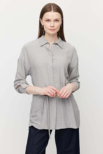 PAULMARK Women's Belted Shirt Tunic