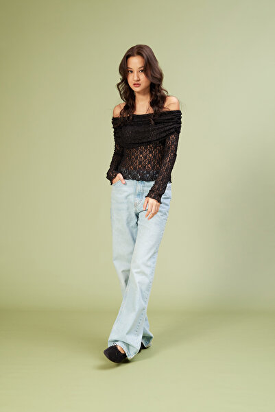 Nisan BLUZĂ MADONNA YAKA dantelă