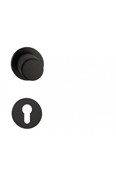 THG Κουμπιά Κινητού TIME (MB) Ματ Μαύρο με Ροζέτα Κλειδαριάς