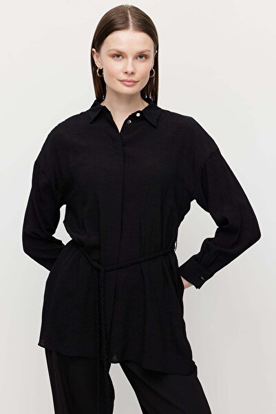 PAULMARK Women's Belted Shirt Tunic