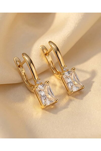 Portakal Esintisi Rossa Rectangular Cut Zircon Stone Baguette Steel Xuping Ea...