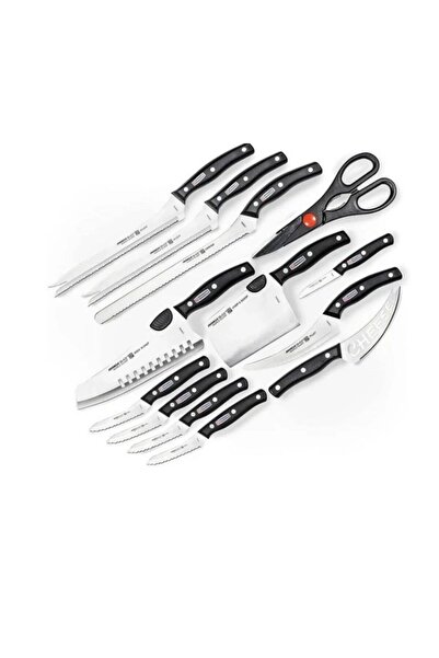 OEM Σετ 13 Cuțite profesionale din Oțel inoxidabil pentru bucătărie, Mânere E...