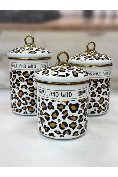 ACAR Qualita Nova 3 Lü Kavanoz Takımı TKEBT leopar