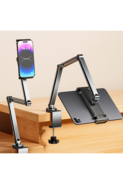 OEM Μεταλλική βάση τηλεφώνου και tablet γενικής χρήσης, ρυθμιζόμενος τηλεσκοπ...