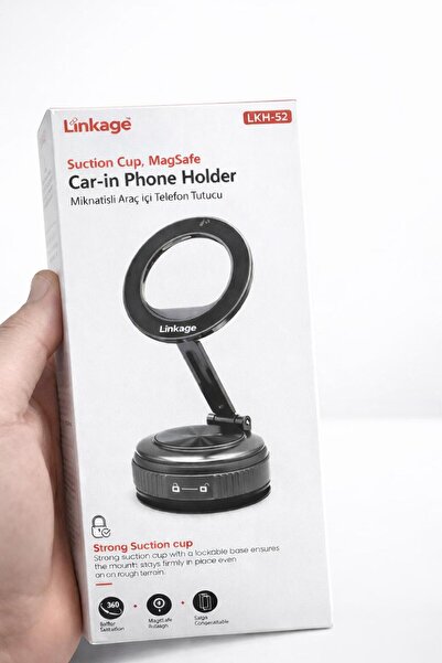 Linkage LKH-52 Magnetik 360° Ayarlanabilir Katlanabilir, Mıknatıslı Vakumlu T...