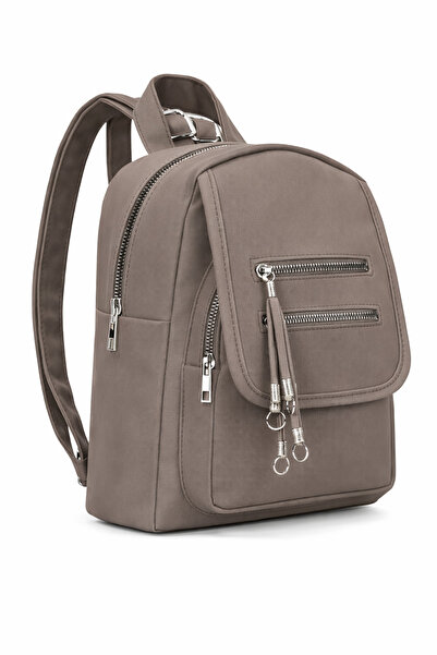 MILANOFOX Women's Mini Multi-Compartment Fabric Bag Backpack – with Cover Poc...