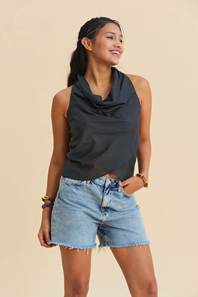 Los banditos Αυθεντική μπλούζα με γιακά Degaje σε Bohemian Style