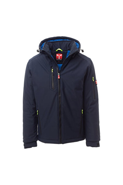 PAYPER Creek Pad Winter Softshell Jacket, 70% Cotton + 30% Polyester, Navy Bl...