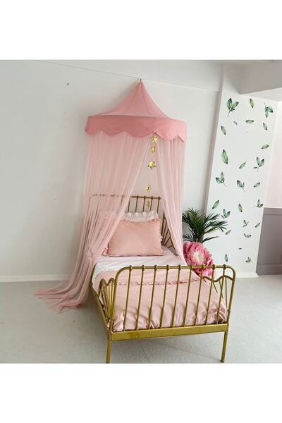 PAMUKA Pembe-Pembe Duvar Tente Dilimli Cibinlik