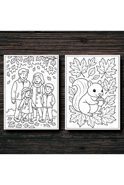 Book Carte de colorat , 50 de ilustratii Toamna ,A4