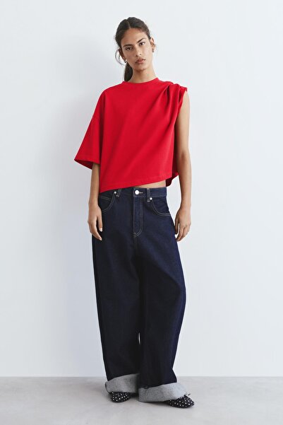 Pull & Bear Kısa kollu kutu kesim t-shirt